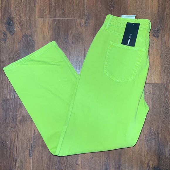 Fashion Nova Jeans Fashion Nova Straight Leg Lime Jeans Poshmark